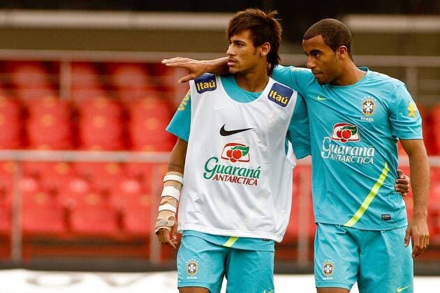 Neymar und Lucas - Sao Paulo SP, Brasil - 06 09 2012. x(9)RodrigoxCoca FotoArenax  (11637)