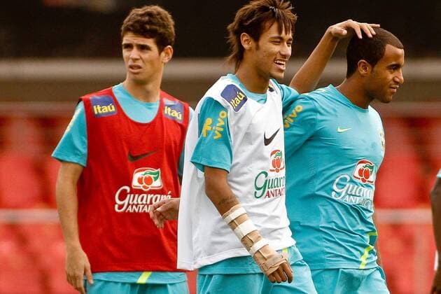Neymar und Lucas - Sao Paulo SP, Brasil - 06 09 2012. x(9)RodrigoxCoca FotoArenax  (11637)