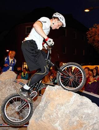 RADSPORT - UCI Weltmeisterschaften SAALFELDEN,AUSTRIA,06.SEP.12 - DIVERS, RADSPORT, MOUNTAINBIKE - UCI Weltmeisterschaften, Trial, Herren, Junioren. Bild zeigt Raphael Pilz (GER). 
