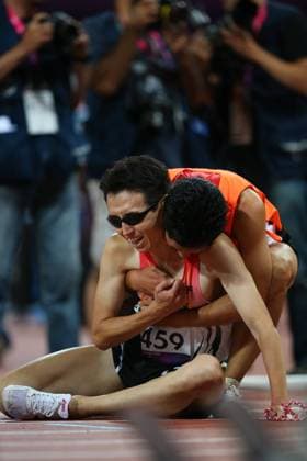 Shinya Wada (JPN), SEPTEMBER 7, 2012 - Athletics : Men s 5000m - T11 Final at Olympic Park - Olympic Stadium during the London 2012 Paralympic Games in London, UK.  ( plrh000507)