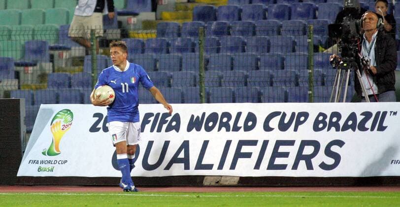 07.09.2012 Sofia(Bulgaria) Bulgaria-Italy FIFA World Cup Brazil 2014 qualifiers men s football Emenuele Giaccherini(L) Italy : 
