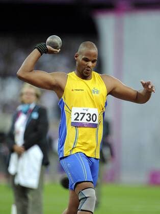UK=07-09-2012: Paralympic Games, London 2012: Athletics. Jeffrey Ige, (SWE), Discus Throw 
