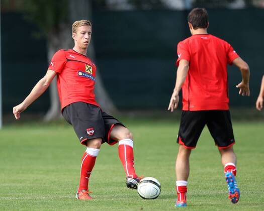 FUSSBALL - FIFA WM 2012 Quali, AUT vs GER, Vorberichte, Training WIEN,AUSTRIA,08.SEP.12 - FUSSBALL - Qualifikation, OEFB Laenderspiel, Oesterreich vs Deutschland, Vorberichte, Training Nationalmannschaft AUT. Bild zeigt Marc Janko (AUT). 