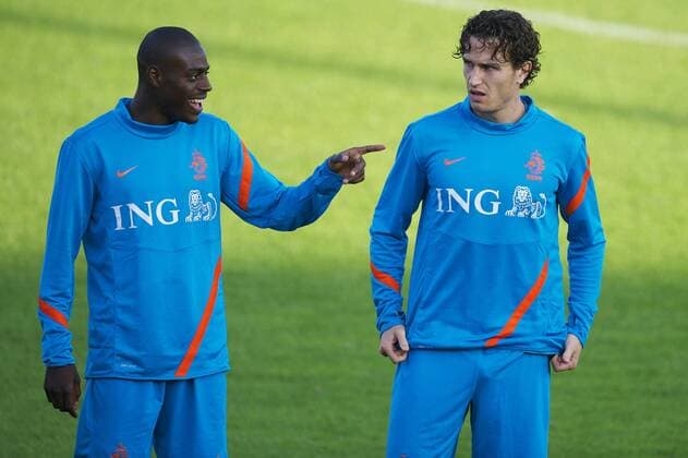 Bruno Martins Indi,Daryl Janmaat of Holland Training session Dutch team Training Qualifying 2012 2013 xVIxWillemxJanxDijkdrentxIVx 1138387