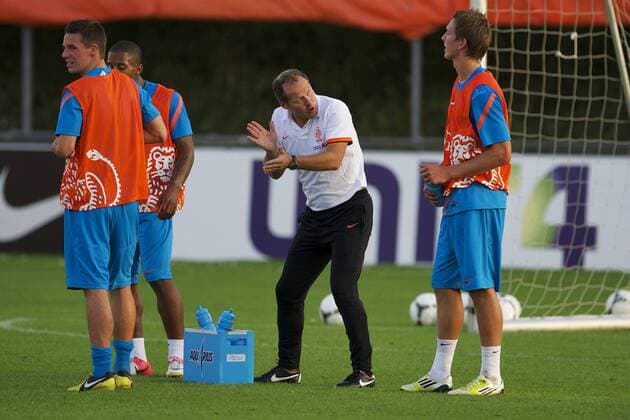 Assistant Danny Blind of Holland,Luuk de Jong Training session Dutch team Training Qualifying 2012 2013 xVIxWillemxJanxDijkdrentxIVx 1138448