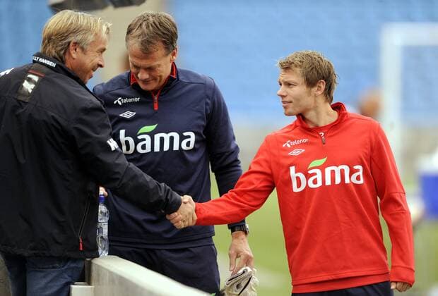 Fotball Norge 09.09.2012 - Training Nationalteam Norwegen - L-R: Mini Jakobsen - Frode Grodas - Björn Helge Riise 