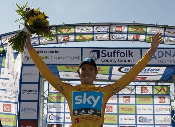 09.09.2012 Norwich, England. Luke Roe of Team Sky wins Stage One of the Tour of Britain from Ipswich to the Norfolk Showground. xSimonxGillx  ActionPlus20143963