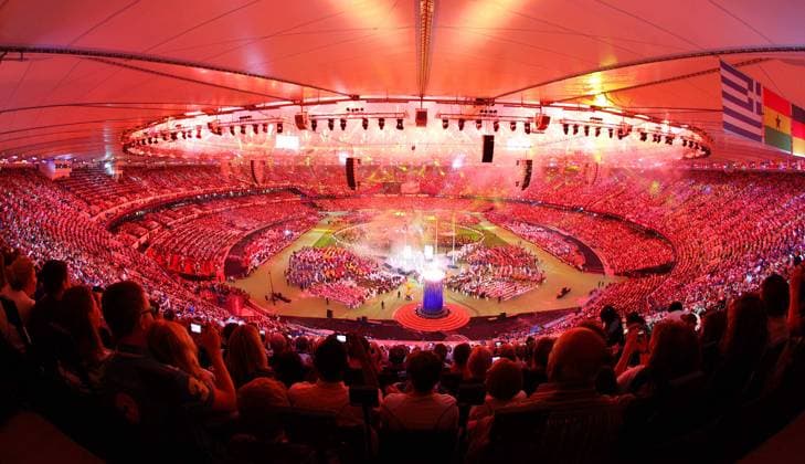 LONDON, Sept. 9, 2012 - Photo taken on Sept. 9, 2012 shows the Closing Ceremony of the London 2012 Paralympic Games at the Olympic Stadium in London, Britain. (Xinhua Zhang Chuanqi) (lm) BRITAIN-LONDON-PARALYMPIC GAMES-CLOSING CEREMONY 