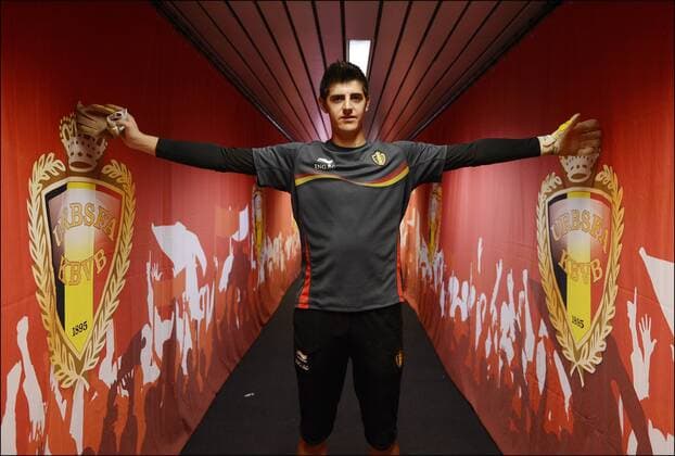 Thibaut Courtois - Entrainement Equipe de Belgique - Stade Roi Baudouin - Bruxelles FOOTBALL : Equipe nationale Belge - Entrainement - Bruxelles - 10 09 2012 PhotoNews Panoramic 