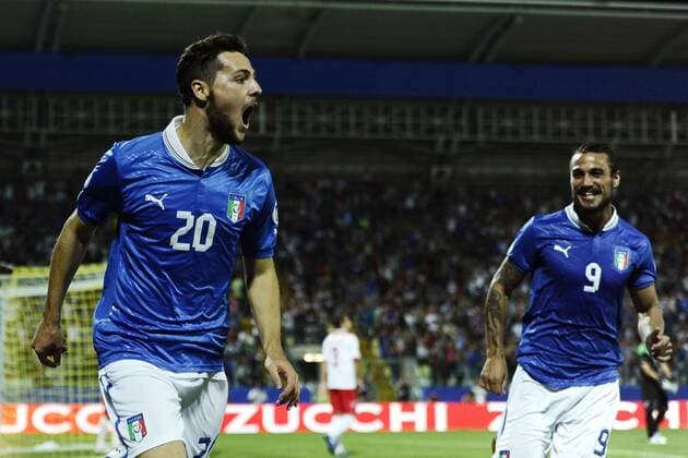 Db Modena 11 09 2012 - WM Qualifikation Italia-Malta Mattia Destro-Pablo Daniel Osvaldo 