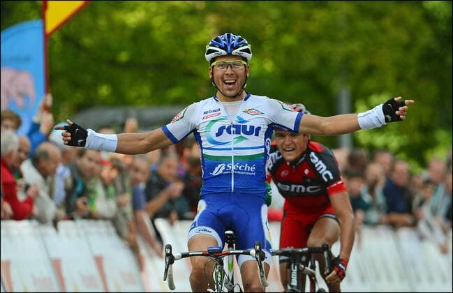 Julien Simon ( Saur team ) Joie CYCLISME : Grand Prix de Wallone - 12 09 2012 PhotoNews Panoramic 