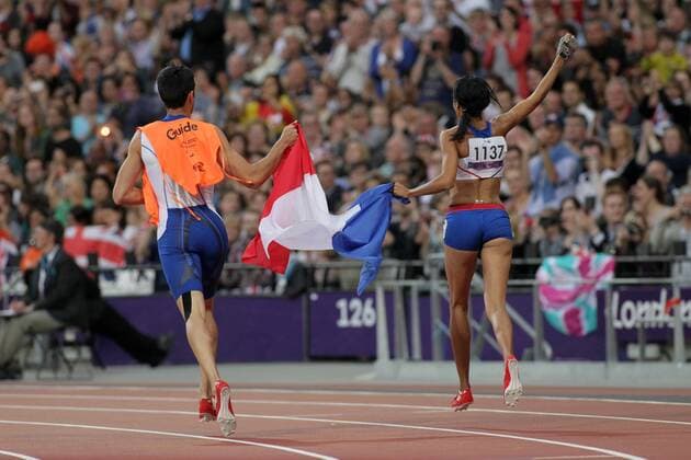 Assia El Hannouni - Paralympische Spiele 2012 in London - GregoryPicout Panoramic 