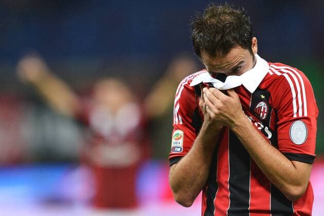 Giampaolo Pazzini Milan Milano 15 9 2012 Stadio Giuseppe Meazza San Siro Football Serie A 2012 2013, AC Mailand - Atalanta Bergamo. andreaxstaccioli