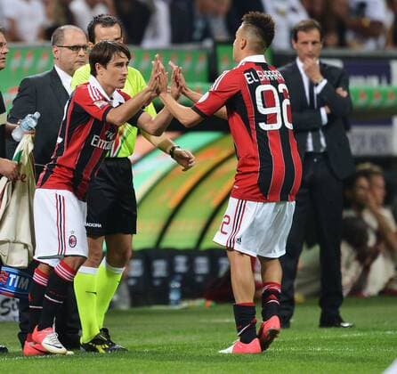 Bojan Krkic, El Shaarawy Milan Milano 15 9 2012 Stadio Giuseppe Meazza San Siro Football Calcio Serie A 2012 2013 AC Milan vs Atalanta Bergamo andreaxstaccioli