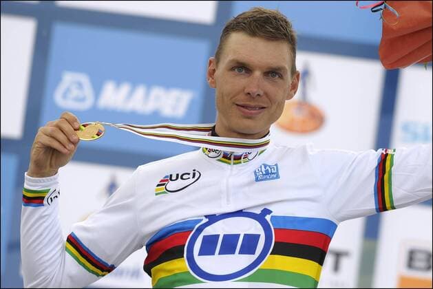Tony Martin ( Allemagne ) Medaille d or CYCLISME : Championnat du monde - Course contre la montre hommes - Valkenburg - Pays Bas - 19 09 2012 PhotoNews Panoramic 