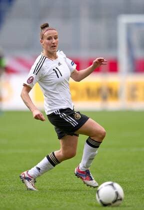 Anja MITTAG (GER) Fussball Frauen Laenderspiel: Deutschland - Tuerkei in Duisburg, Deutschland am 19.09.2012,