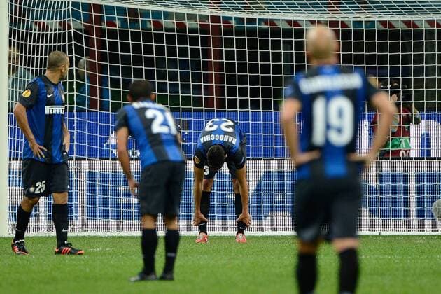 Mailand 20 09 2012 - Europa League Inter Mailand - Rubin Kazan:Enttäuschung Inter 