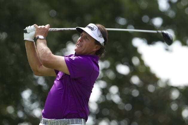 September 20, 2012: Phil Mickelson with the tee shot on the fifth hole during the first round of the FedEx Cup - The Tour Championship at East Lake Golf Club in Atlanta, Georgia. GOLF: SEP 20 PGA Golf Herren - TOUR Championship by Coca-Cola Icon21012092021 EDITORIAL USE ONLY