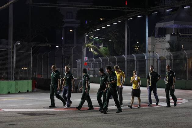 20.09.2012 - Heikki Kovalainen (FIN) Caterham F1 Team CT01 Singapore Grand Prix, Singapore 20 - 23 September 2012 
