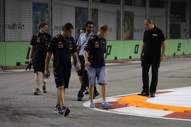 20.09.2012 - Sebastian Vettel (GER) Red Bull Racing RB8 Singapore Grand Prix, Singapore 20 - 23 September 2012 