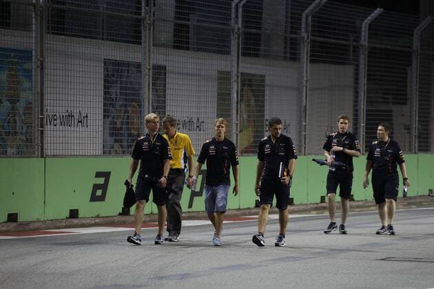 20.09.2012 - Sebastian Vettel (GER) Red Bull Racing RB8 Singapore Grand Prix, Singapore 20 - 23 September 2012 