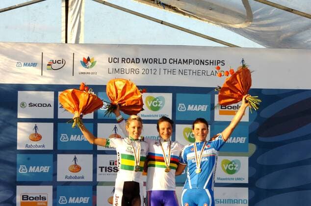 2012, World Championships elite Women, Olanda 2012, Australia 2012, Italia 2012, Vos Marianne, Neylan Rachel, Longo Borghini Elisa, Valkenburg 