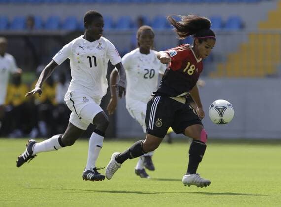 Fifa U 17 Women World Cup 2012 -- Germany - Ghana -- in Baku - 18 Venus EL KASSEM und Vida OPOKU