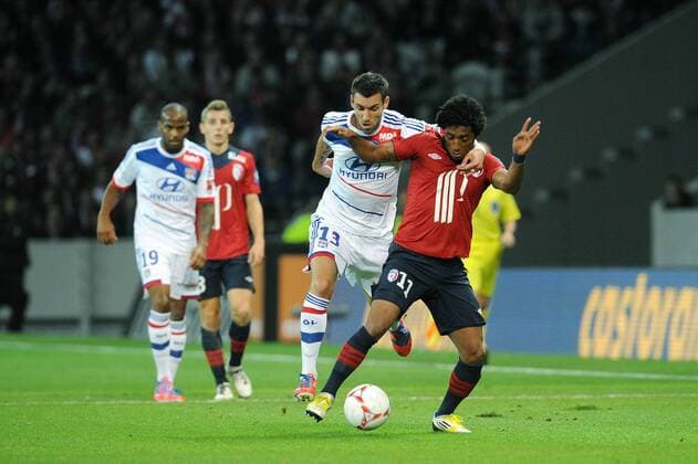 Ryan Mendes (Lille) Anthony Reveillere (Lyon), OSC Lille (LOSC) - Olympique Lyon xNxLeGouic FEPx 