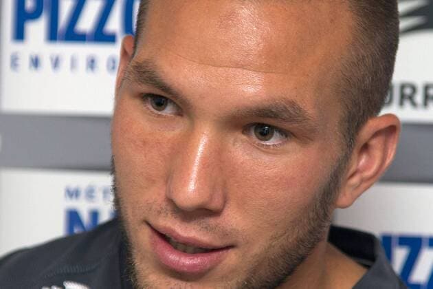Didier Digard (capitaine) FOOTBALL : Point presse de Didier Digard OGC Nice - 24 09 2012 xPatriceMasantex 