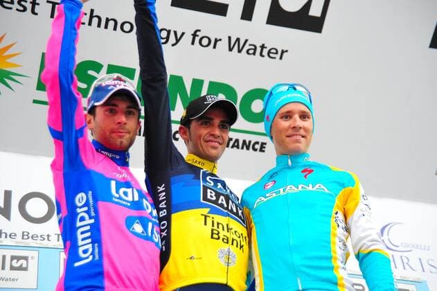 2012, Milano - Torino 2012, Contador Alberto (Team Saxo Bank - Tinkoff Bank), Ulissi Diego (Team Lampre ISD), Kessiakoff Fredrik (Astana Proteam) 