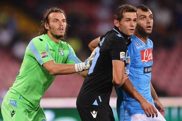 Federico Marchetti e Senad Lulic Lazio, Goran Pandev Napoli SSC Neapel - Lazio Rom ---xAndreaxStacciolixInsidefotox andreaxstaccioli