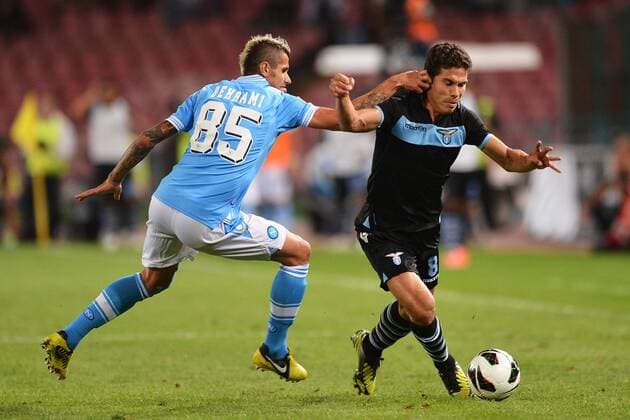 Valon Behrami Napoli, Hernanes Lazio SSC Neapel - Lazio Rom ---xAndreaxStacciolixInsidefotox andreaxstaccioli