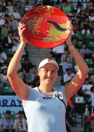 Sept. 29, 2012 - Tokyo, Japan - Winner NADIA PETROVA of Russia poses with the cup after winning the Toray Pan Pacific Open tennis tournament at Ariake Colosseum on September 29, 2012 in Tokyo, Japan. Toray Pan Pacific Open Tennis Tournament - ZUMAjn1
