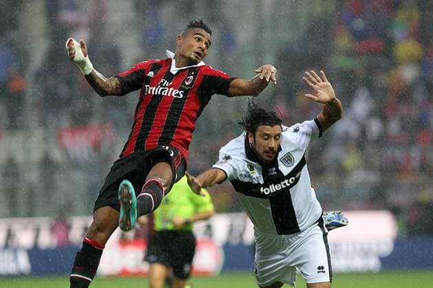 Kevin Prince Boateng Milan Cristian Zaccardo Parma - Parma, 29 09 2012 - Serie A 2012 2013 - FC Parma v AC Milan PaoloxNucci