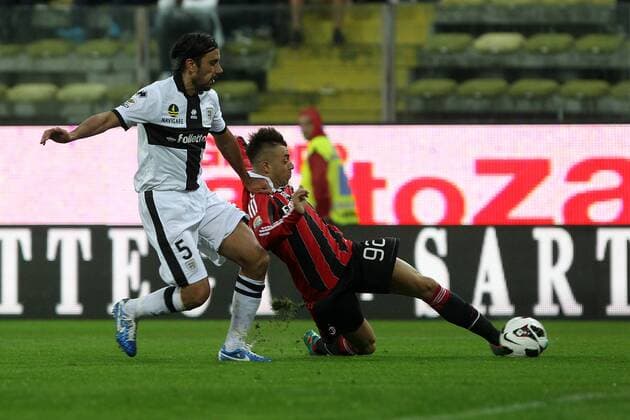 Stephan El Shaarawy Milan Goal celebration - Parma, 29 09 2012 - Serie A 2012 2013 - FC Parma v AC Milan PaoloxNucci
