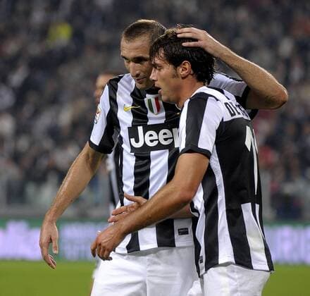Paolo De Ceglie , Giorgio Chiellini Juventus - Turin 29 9 2012 Stadio Juventus Stadium, Football Calcio Serie A 2012 2013, Juventus Turin Vs AS Rom federicoxtardito