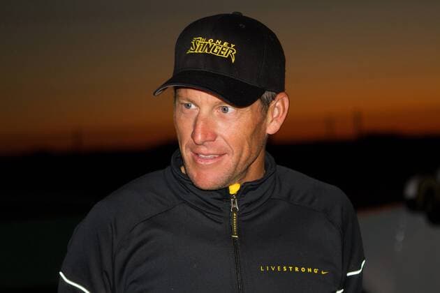 Sept. 30, 2012 - Corondo, CA, US - Lance Armstrong, whom the U.S. Anti-Doping Agency handed a lifetime ban in August, took part in the Superfrog Triathlon in Coronado, California. While banned from sanctioned events falling under the umbrella of the World Anti-Doping Agency jurisdiction, Armstrong is free to compete in events like Superfrog. After the race on Sept. 30, Trident Endurance Sports, LLC will host a fundraising Q A with Lance Armstrong to benefit the Navy SEAL Foundation and the Livestrong Foundation. Banned Armstrong races in Superfrog triathlon - ZUMAf22