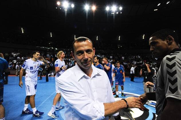 Fabrice GRASSET entraineur (Montpellier) HANDBALL : Fenix Toulouse Handball vs Montpellier AHB- 4eme journee D1 - 03 10 2012 ThierryBreton 