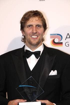 10 05 2012 - Dirk Nowitzki - Dirk Nowitzki receives the Transatlantic Partnership Award of the AmCham Germany for his social engagement in Berlin, Germany Transatlantic Partnership Award , 2012 