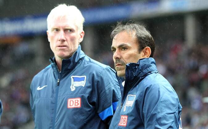 Co Trainer Rob Reekers, Trainer Jos Luhukay Fußball Fussball DFL zweite 2.Bundesliga Herren Saison 2012 13 05.10.2012 Hertha BSC Berlin vs. TSV 1860 München