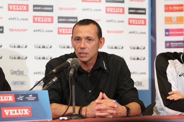 patrice canayer conference de presse HANDBALL : Montpellier HB vs Leon - Ligue des Champions - 07 10 2012 RichardGosselin Panoramic 
