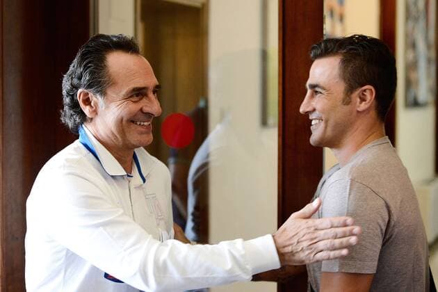 Coverciano 08 10 2012 - Cesare Prandelli - Fabio Cannavaro 