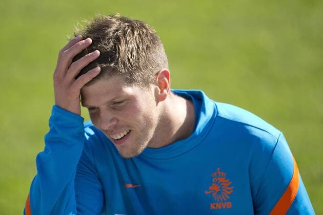 Klaas Jan Huntelaar of Holland Netherlands Training Session Training 2012 2013 xVIxxIVx 1186429