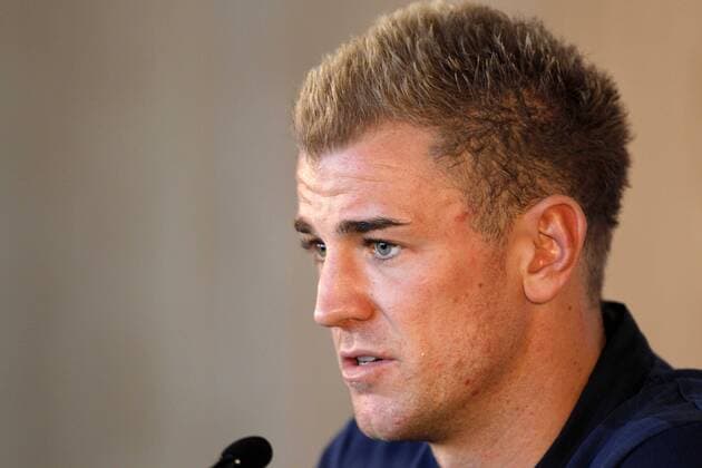 The official opening of St Georges Park, Burton Upon Trent. Joe Hart at the press conference. Picture Malcolm Couzens Sportimage EDITORIAL USE ONLY. No use with unauthorised audio, video, data, fixture lists, club league logos or live services. Online in-match use limited to 120 images, no video emulation. No use in betting, games or single club league player publications.
