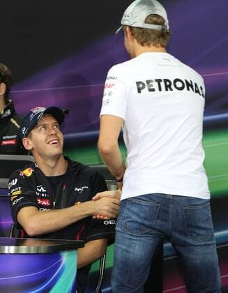 formula 1 GP, Korea in Yeongam 11.10.2012, Sebastian Vettel, Red Bull Racing, Nico Rosberg, Mercedes Grand Prix, Photo:mspb Lukas Gorys formula 1 GP, Korea, Sebastian Vettel, Nico Rosberg,