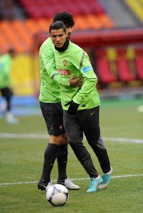 MOSCOW,OCTOBER 11, 2012. Cristiano Ronaldo during a training session of Portugal s national team at Luzhniki Stadium  RE10A96F