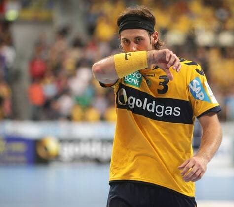 HANDBALL - DKB HBL - 09.10.2012, RHEIN-NECKAR LÖWEN vs. SG FLENSBURG-HANDEWITT, UWE GENSHEIMER (RNL), -