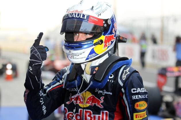 14.10.2012- Race, Sebastian Vettel (GER) Red Bull Racing RB8 race winner 