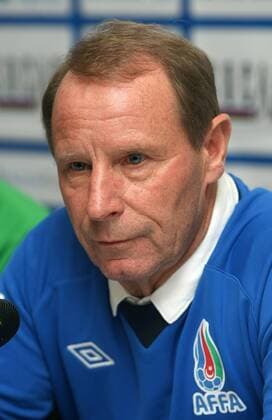 Russia. Moscow. National coach Hans-Hubert Berti Vogts (AZE). 
