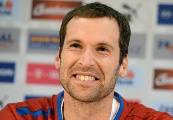 Petr Cech, captain of Czech Republic national soccer team speaks during press conference in Prague, Czech Republic on October 15, 2012 ahead of the World Cup Group B qualifying soccer match Czech Republic vs Bulgaria. (CTKxPhoto KaterinaxSulova) CTKPhotoP201210150719801  SUK4